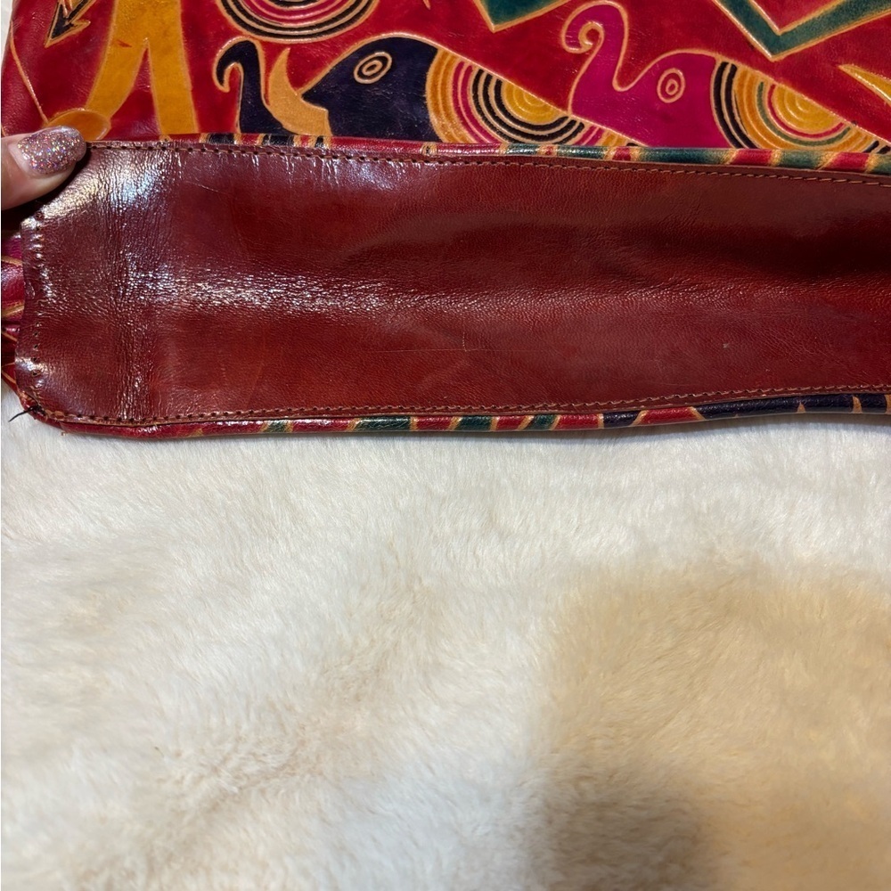 Vintage 90s Emily Ann of Boca Raton Leather Elephant Purse - Picture 2 of 6